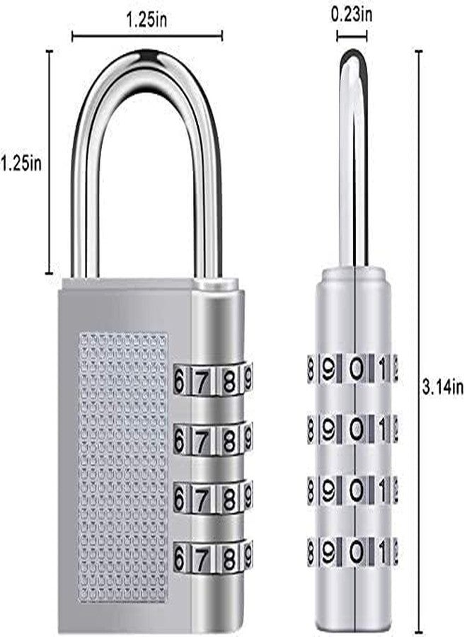 Eis 4 Digit Number Locks for Luggage Bag Travelling Password Locks Combination || Padlock Lock for Home/Shop/Office/Store/Farmhouse || Luggage Lock - Image 5